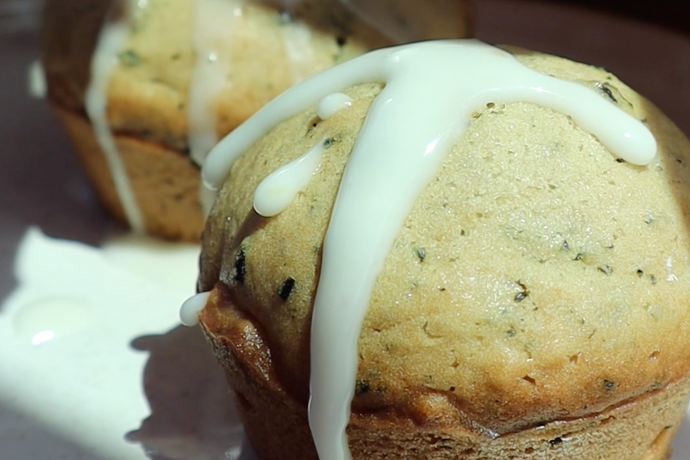 Earl Grey Muffins with Lemon Glaze