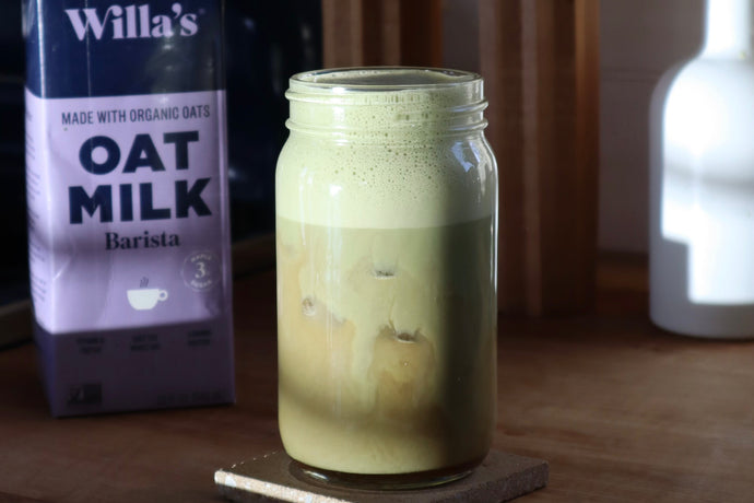 Iced Earl Grey Matcha Latte