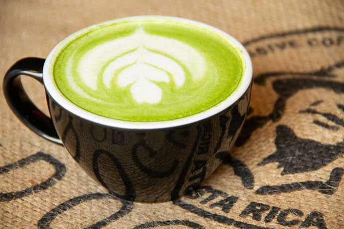 Oat Milk Peppermint Matcha from Dogwood Coffee