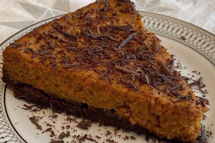 Sweet Potato Pie with Chocolate Hazelnut Crust