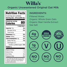 Load image into Gallery viewer, Unsweetened Original Oat Milk (6-Pack)
